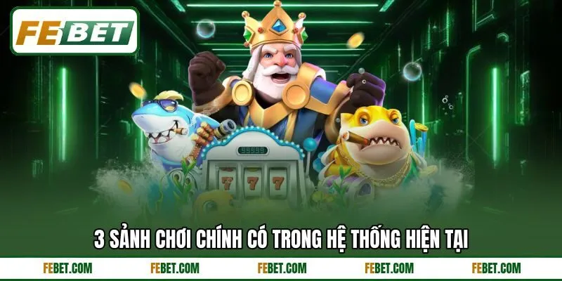 3 sảnh chơi chính có trong hệ thống hiện tại 3 sảnh chơi chính có trong hệ thống hiện tại