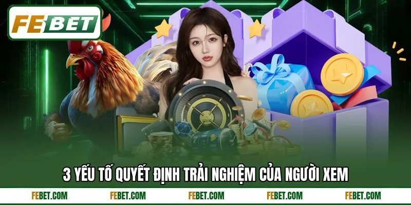 3 yếu tố quyết định trải nghiệm của người xem