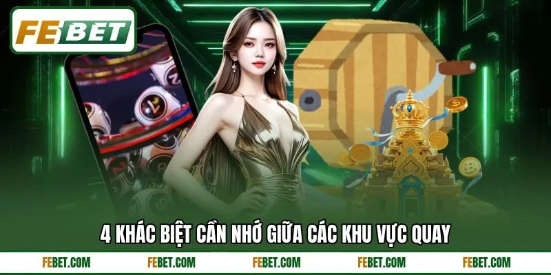 4 khác biệt cần nhớ giữa các khu vực quay