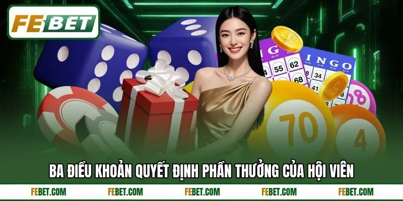 Ba điều khoản quyết định phần thưởng của hội viên Ba điều khoản quyết định phần thưởng của hội viên