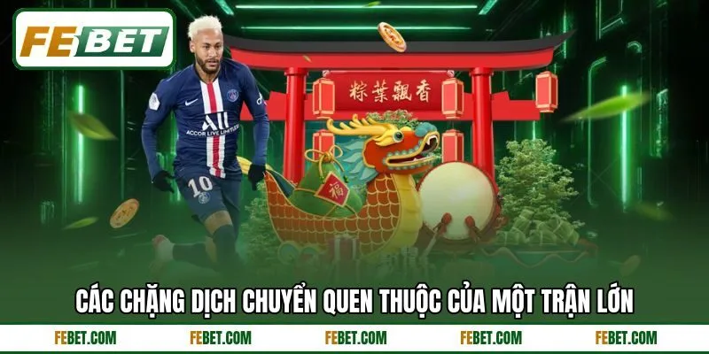 Các chặng dịch chuyển quen thuộc của một trận lớn Các chặng dịch chuyển quen thuộc của một trận lớn