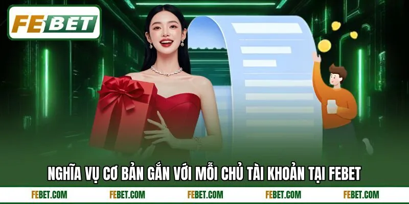 Nghĩa vụ cơ bản gắn với mỗi chủ tài khoản tại FEBET