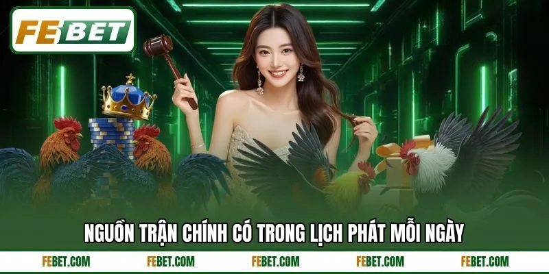 Nguồn trận chính có trong lịch phát mỗi ngày