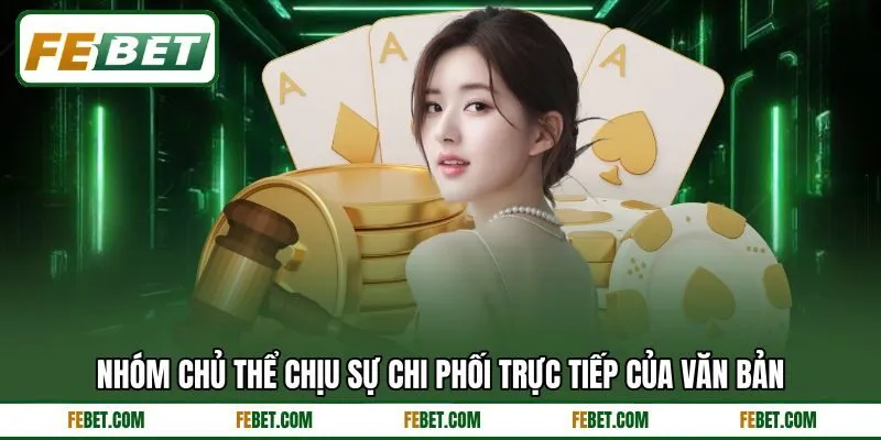 Nhóm chủ thể chịu sự chi phối trực tiếp của văn bản