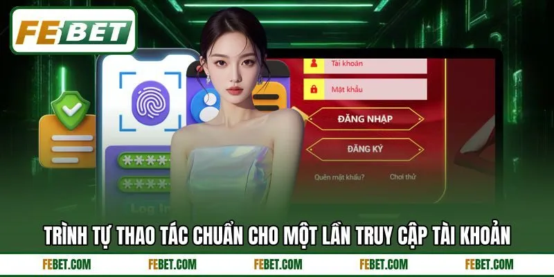 Trình tự thao tác chuẩn cho một lần truy cập tài khoản